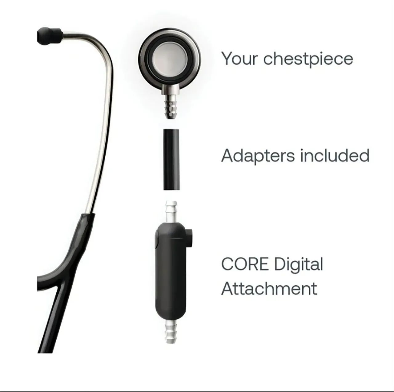 Estetoscópio Littmann IV Core Digital (Rainbow black) - Foto 6