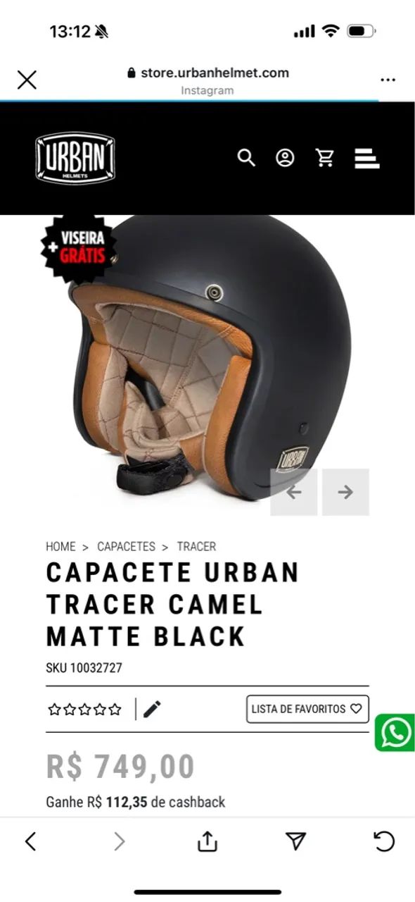 Capacete Urban Tracer Camel Matte Black