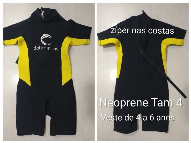 Macacão Natação Mergulho Infantil Neoprene