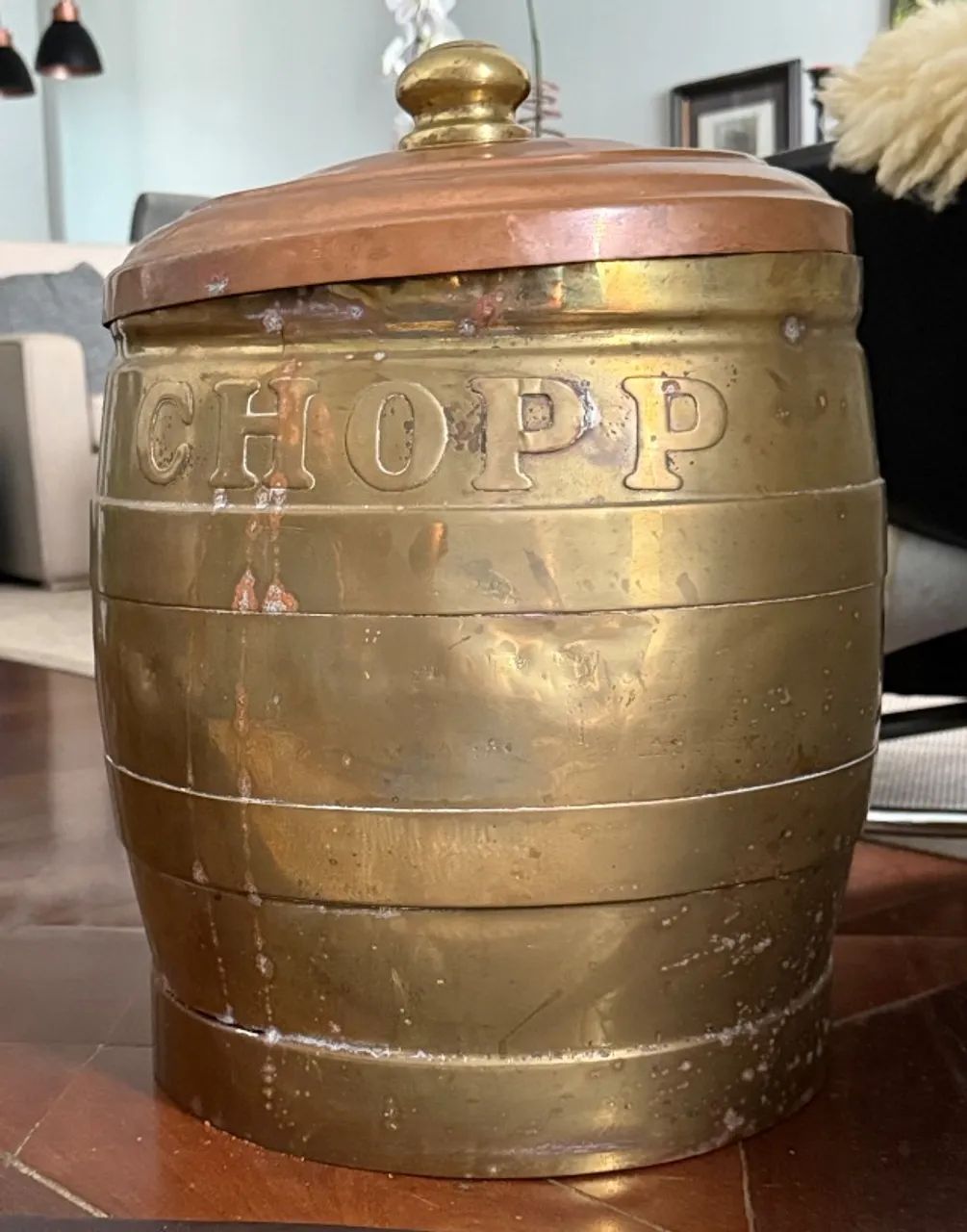 Choppeira de cobre antiga