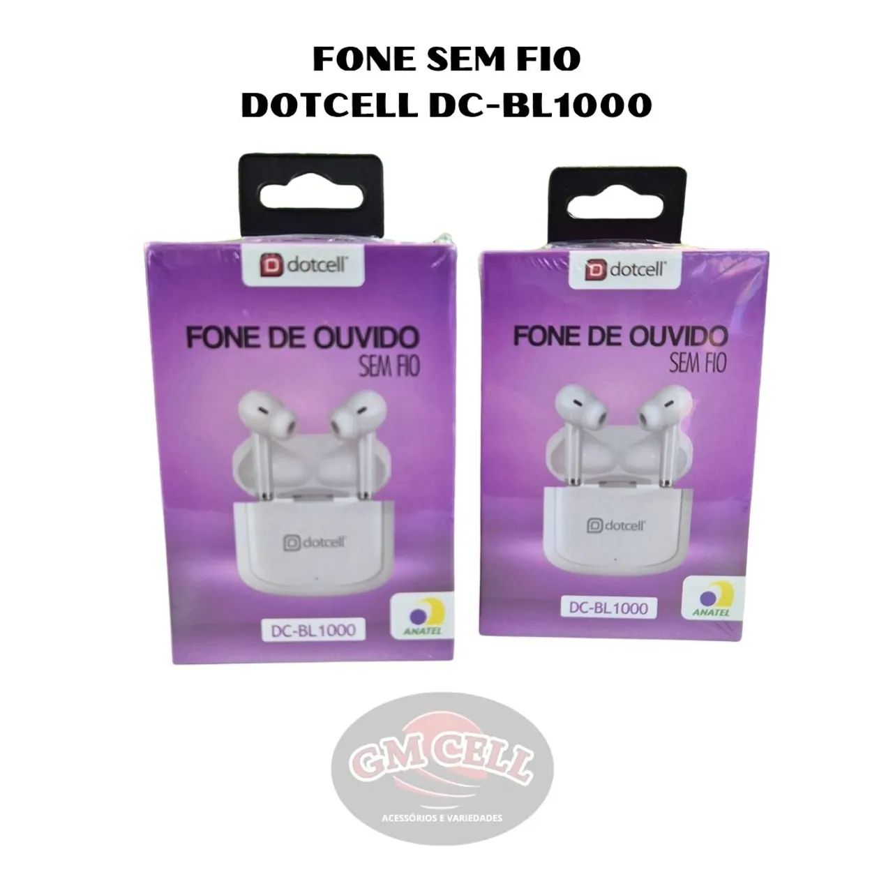 Fone de Ouvido Bluetooth Dotcell DC-BL1000 - Sem Fio