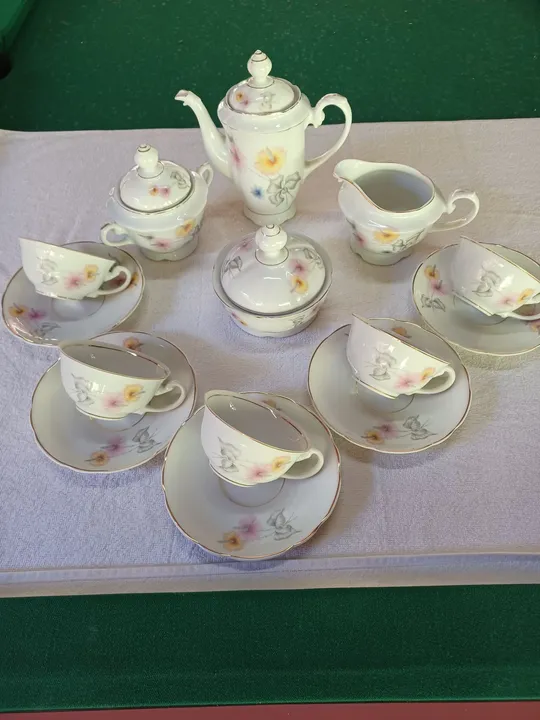 Jogo de chá porcelana real