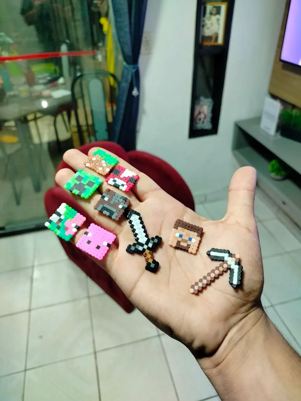Pixel Art - Chaveiro, Imã, Broche, Quadros e mais