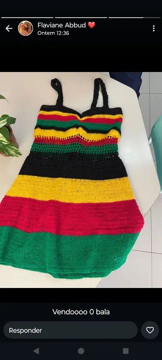 Vestido Crochê Reggae