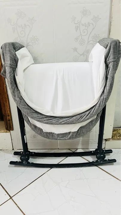 Berço portátil com mosquiteiro para bebê - Foto 6