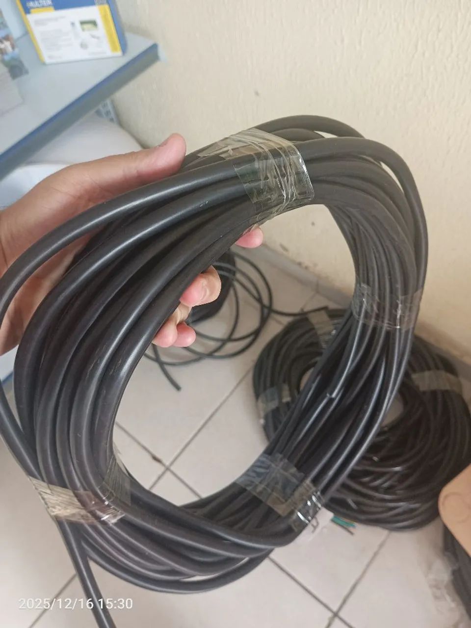 Cabo Flexível PP 4 vias por 2,5mm 10 metros