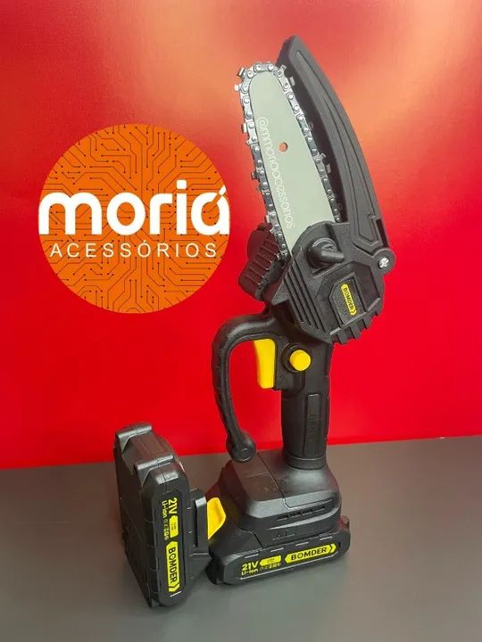 Moto Serra Eletrica Portátil 1500w Recarregável com 2Bateria Com Maleta - Foto 5