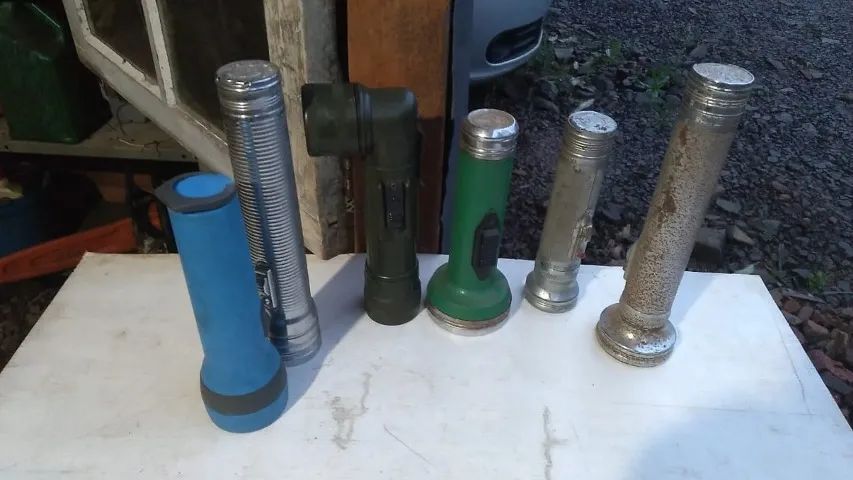 Lote com 6 lanternas antigas