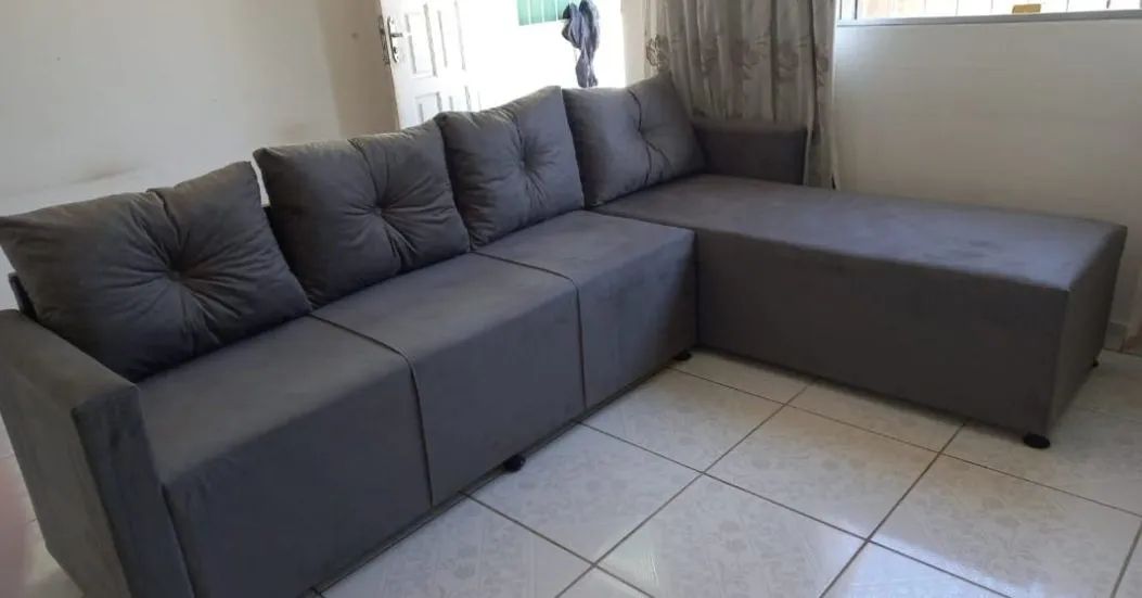 SOFAZÃO 4 LUGARES, Chaise GIGANTE! Novos, escolha a cor - Foto 3