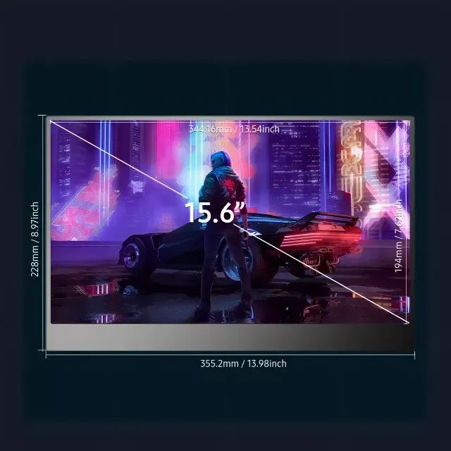 Monitor Portátil Uperfect 15,6 Polegadas  Ips Audio Estéreo Ultra Fino Full Hd - Foto 3