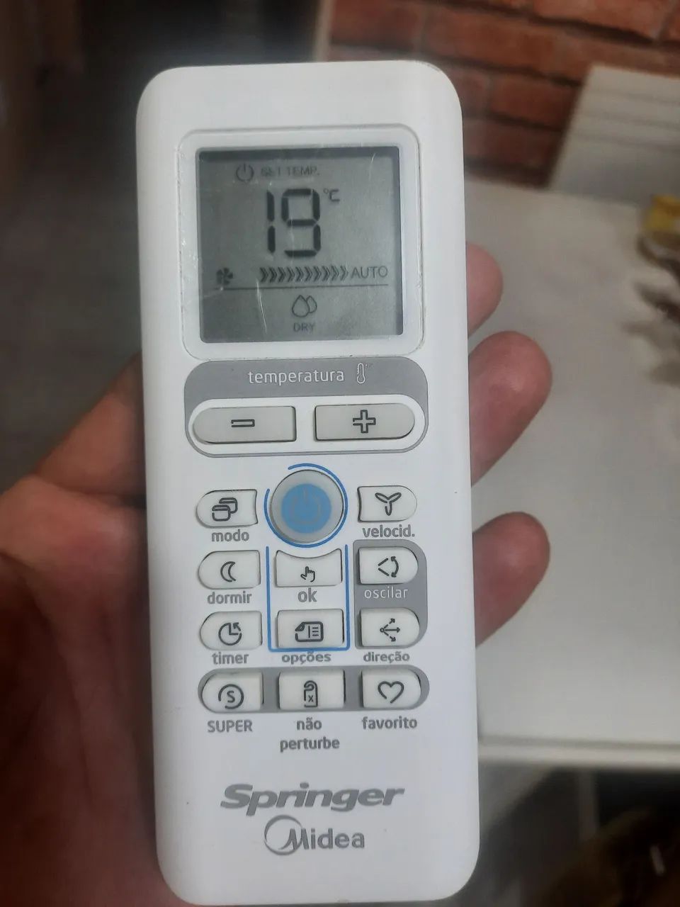Controle do Ar condicionado Springer Midea