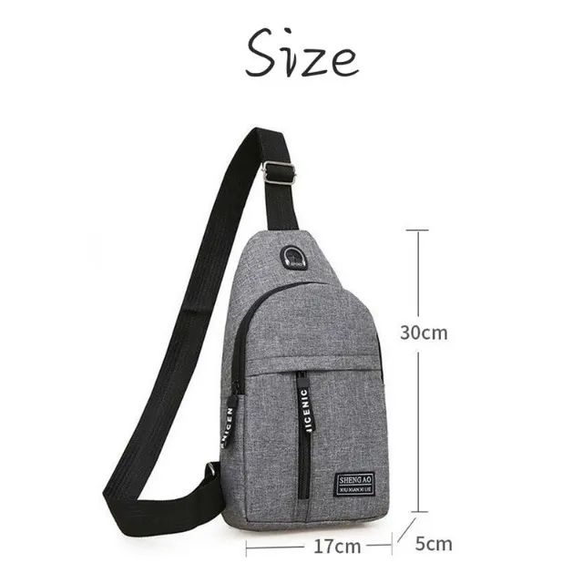 Pochete Bolsa de peito masculina bem elegante - Foto 3