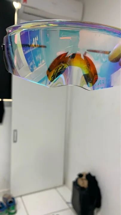 Óculos esporte Oakley lentes espelhadas - Foto 2