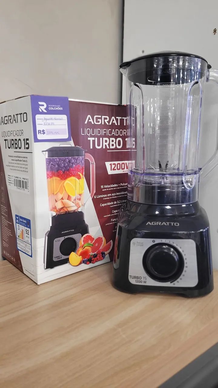 Liquidificador Agratto Turbo 15 1200W