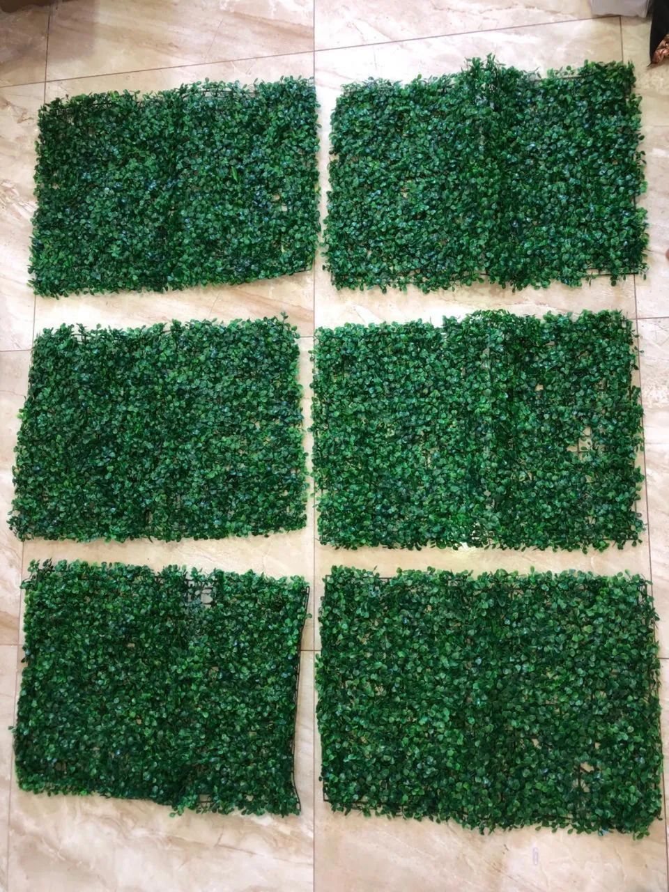 Jardim vertical/ placas de folhagem artificial decorativa