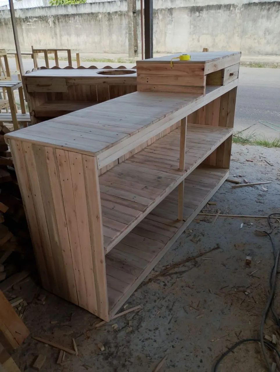 Balcão de pallet 