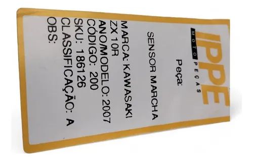 Sensor Marcha Kawasaki Zx 10r 2007 - Peças para motos - Centro