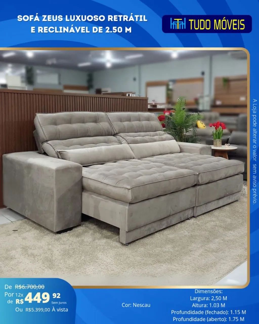 SOFA ALTO PADRÃO COM MOLAS E PILLOWTOP  - Foto 5