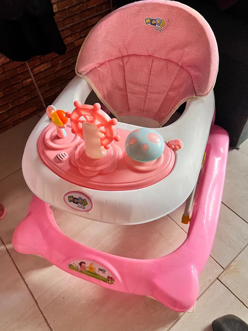 Andador infantil rosa  - Foto 4