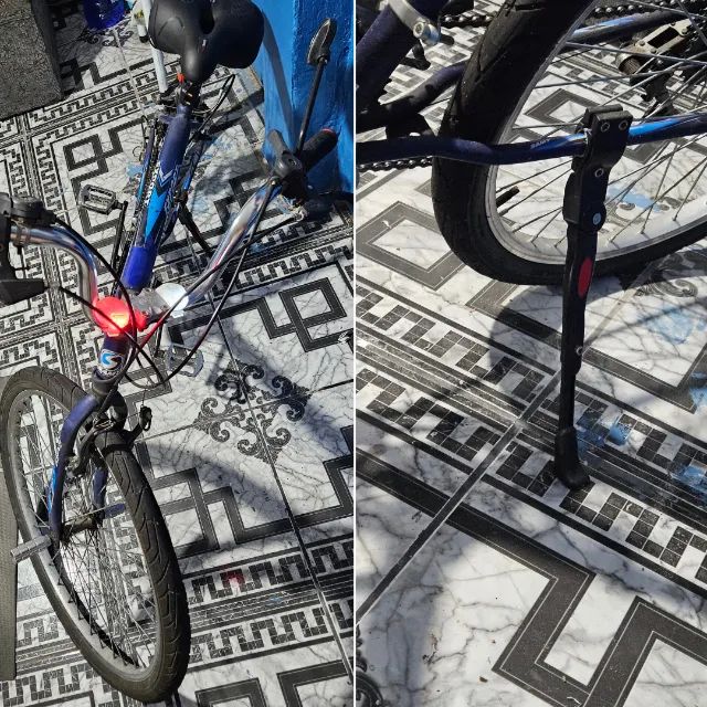 Bicicleta com Marcha Freio Dianteiro e Traseiro Descanso e Cela Nova - Foto 4