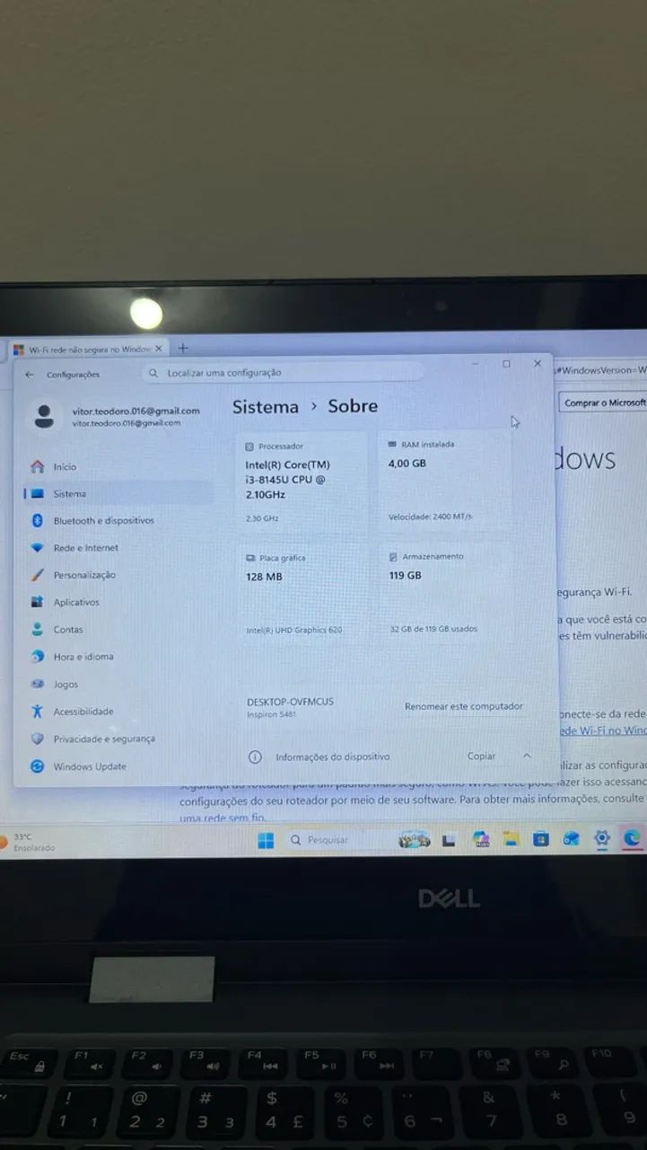 Notebook touch screen dell