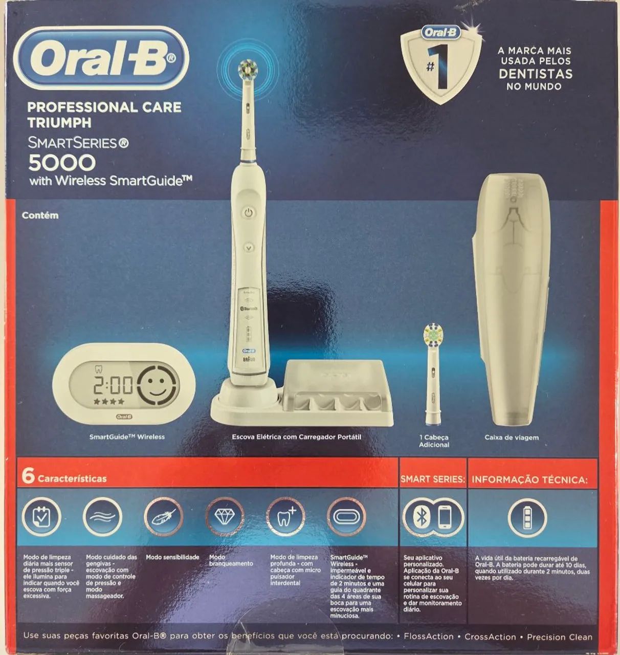 Escova de dentes elétrica Oral-B Smartseries 5000 - Foto 2