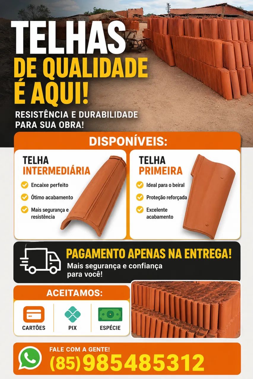 Telhas coloniais e intermediária 