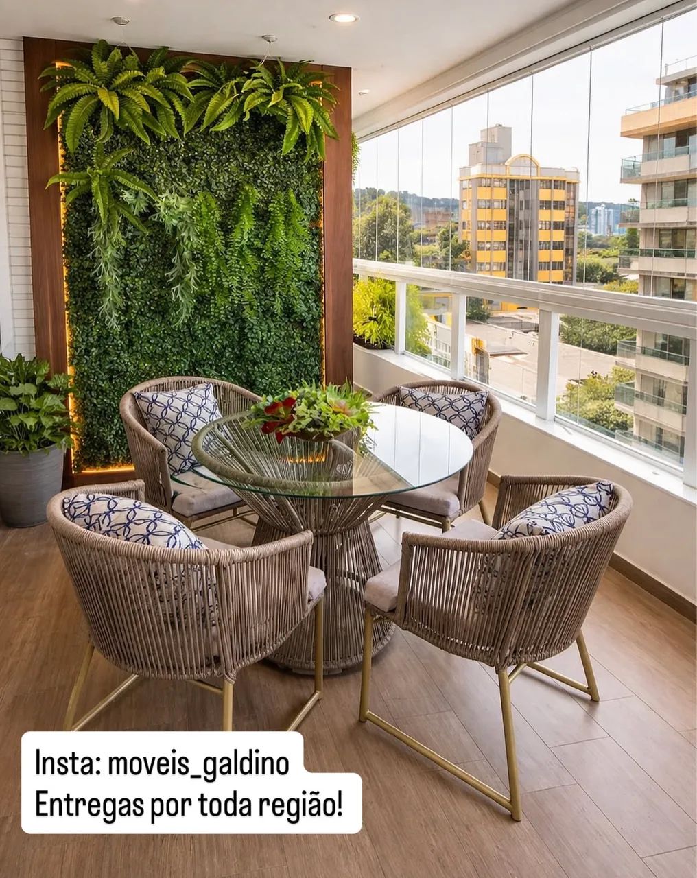 Conjunto de mesa e cadeiras quatro lugares - Foto 5