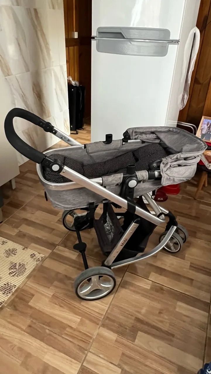  Conjunto Carro Moisés+base+bebê conforto SAFETY. 1ST ? - Foto 2