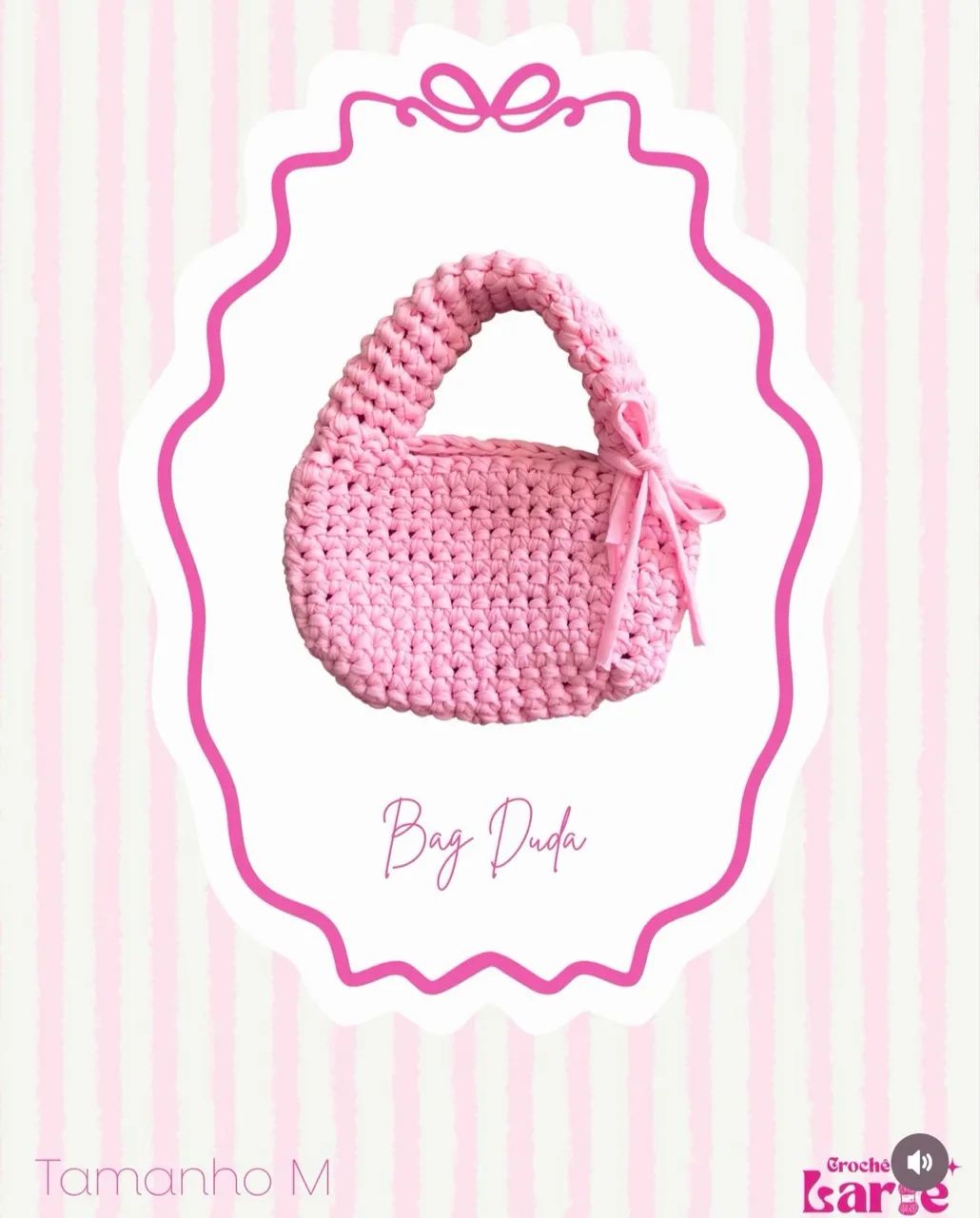 Bolsa de crochê estilo hobo