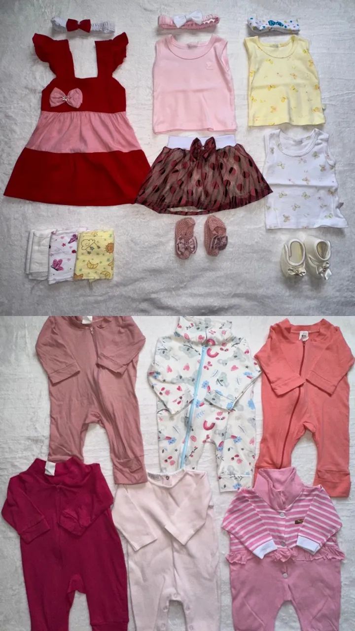 Lote de Roupas de bebê menina 0 a 6 meses( vendo separados tbm as peças ) ou o lote todo ! - Foto 3