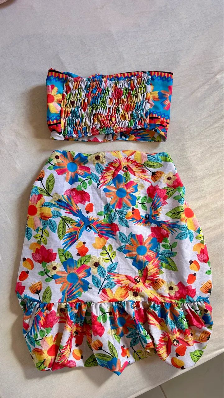 Conjunto Tropical - Estampado Arara  - Foto 2