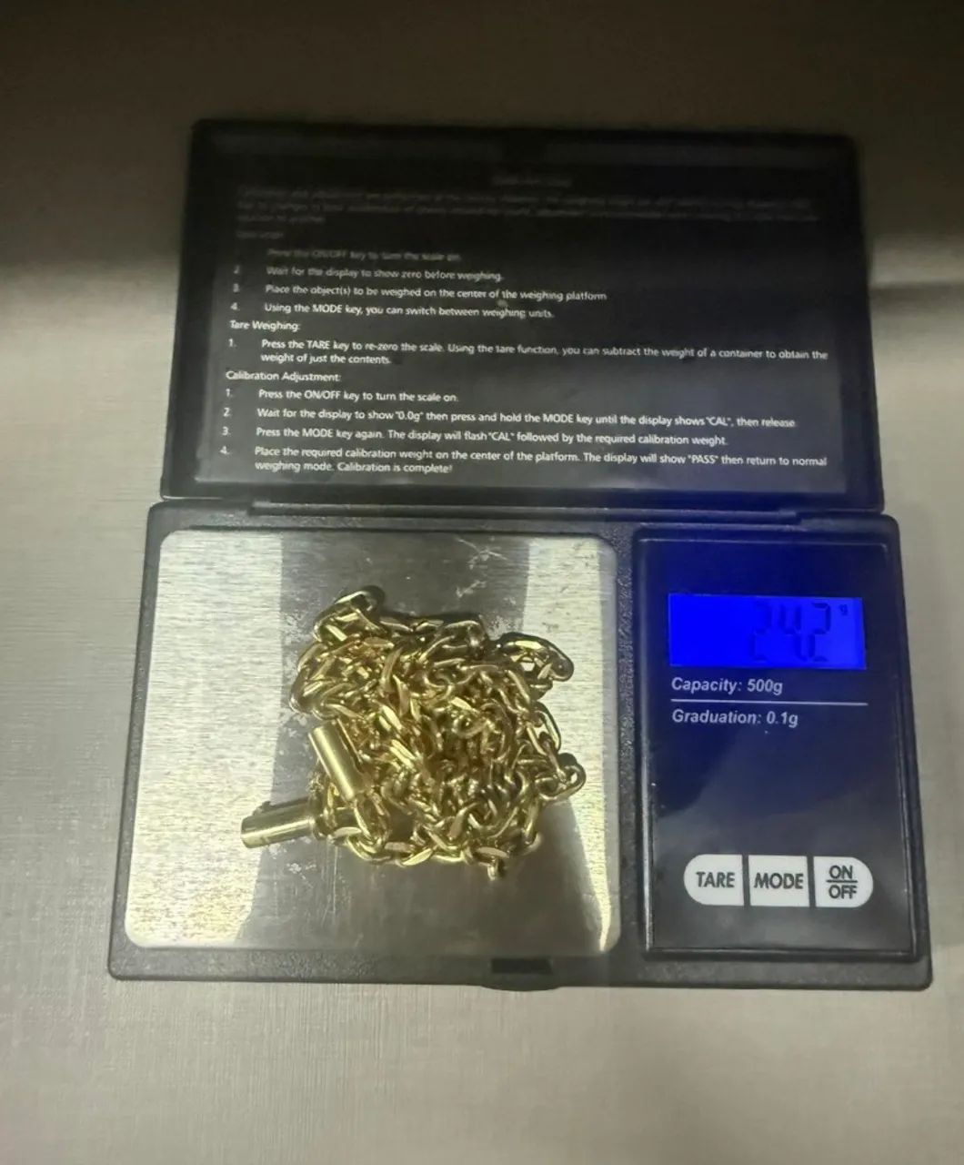 Pulseira e corrente de ouro 18k