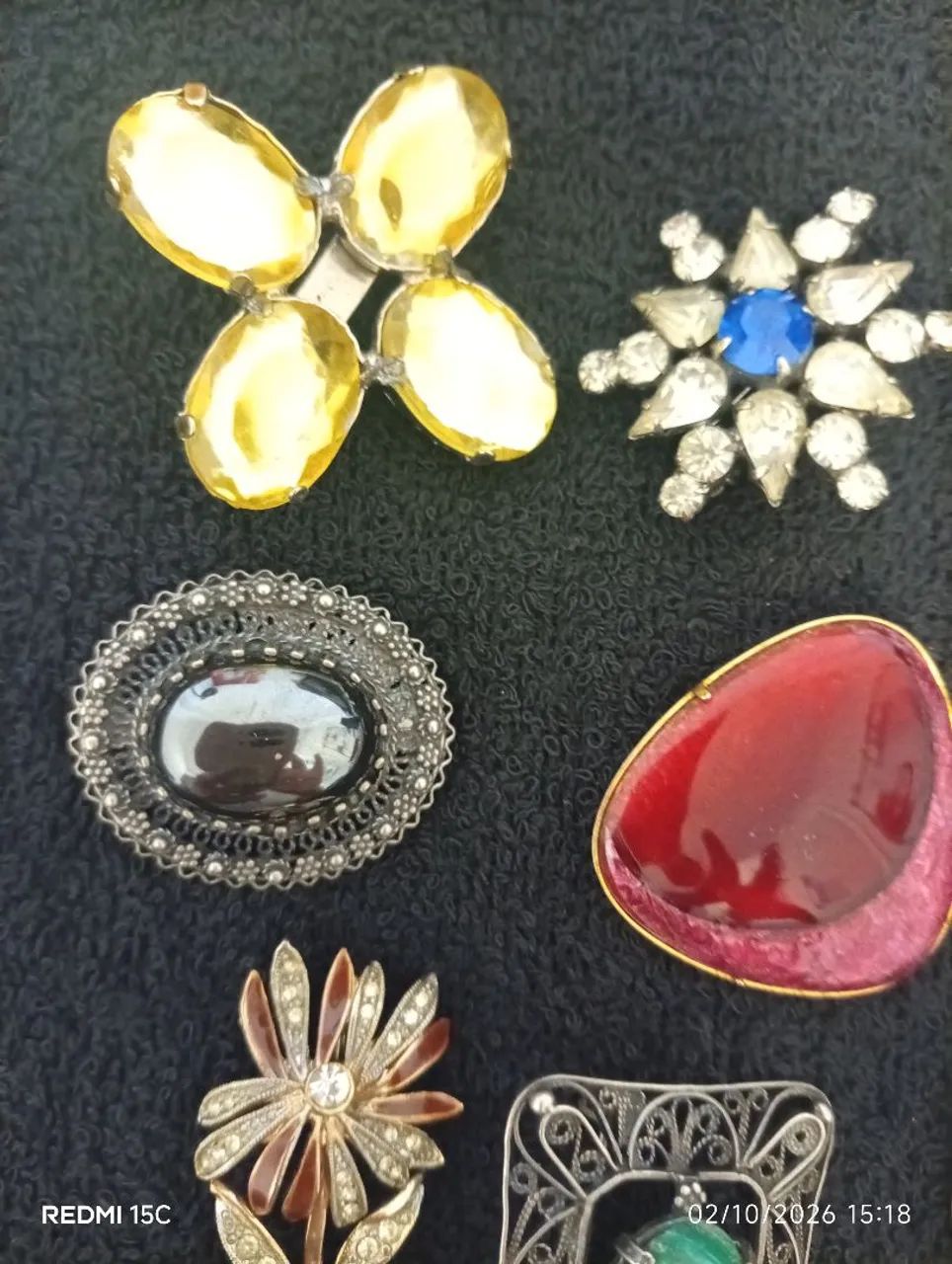 Lote com 10 Broches Vintage Modelos Variados - Foto 5