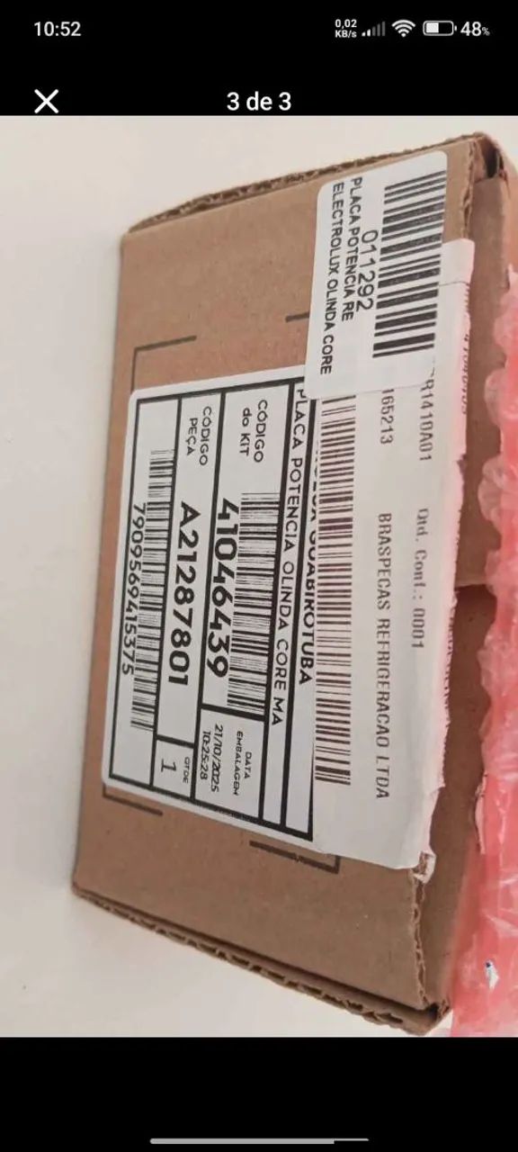Placa Pontência Eletrolux DF44s TF55 TF56<br>A09083220 Original 127/220V. - Foto 3