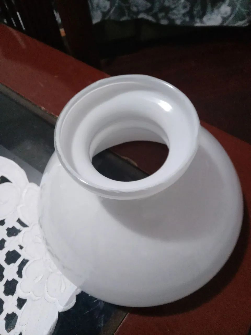 Cúpula de vidro  liso leitoso  - Foto 3