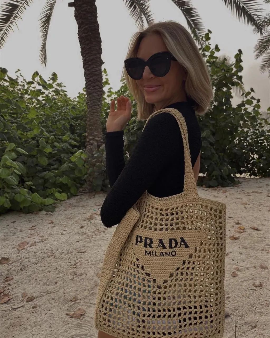 BOLSA PRADA BORDADA
