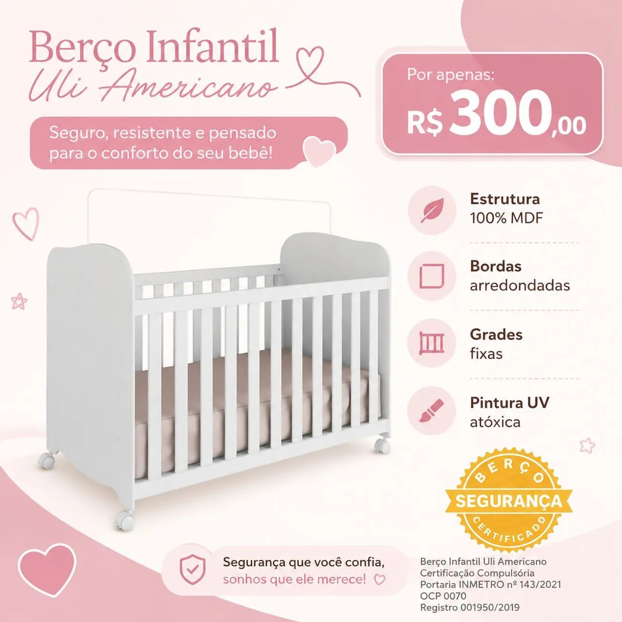 Berço americano (conservado)