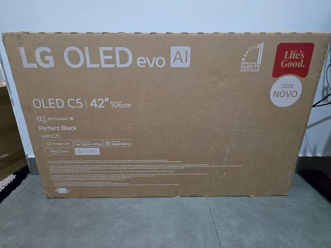 Smart TV LG OLED evo C5 42 polegadas 4K
