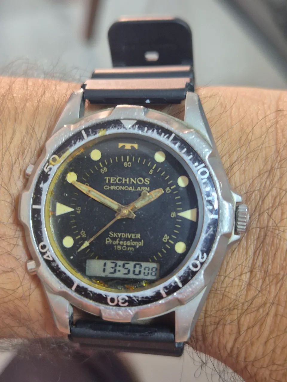 Relógio TECHNOS SKYDIVER  À QUARTZ  -  VINTAGE - Foto 2