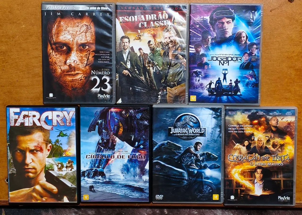 Lote com 15 DVDs Variados - DVD, Blu-Ray e Vídeo Cassete - Sol
