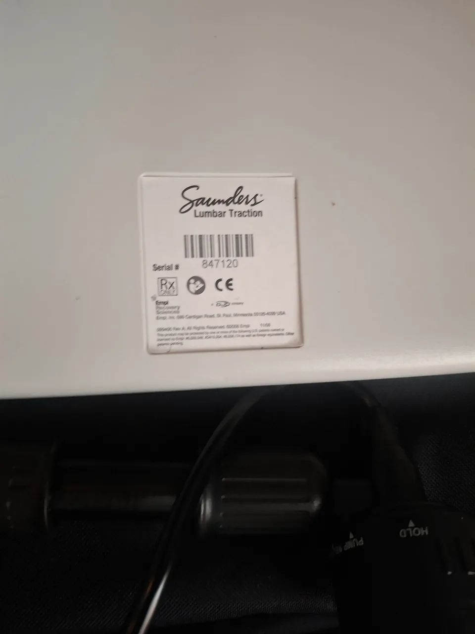 Vende um dispositivo de tração lombar portátil sauders co bomba manual em estojo de viag  - Foto 5