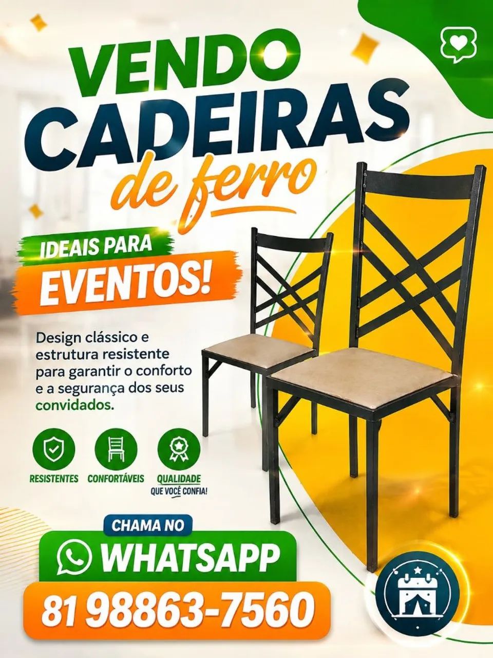 Cadeiras de Ferro - Foto 4