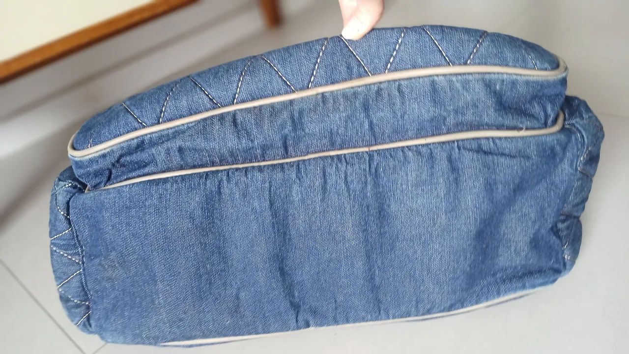 Bolsa de maternidade jeans - Foto 4