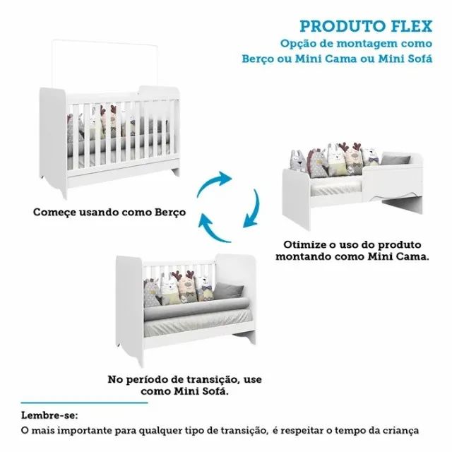 Berço Cama Americano Ben Peroba, 100% MDF  - Foto 5