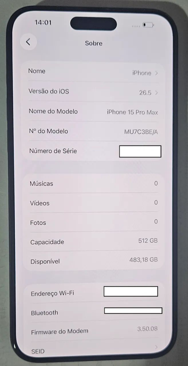 iPhone 15 Pro Max 512GB - Preto Titanium - Foto 2