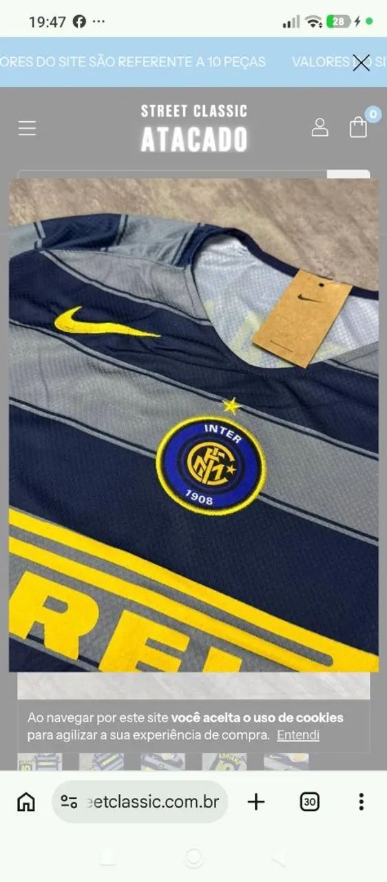 Camisa retro Inter de Milão Adriano  - Foto 3