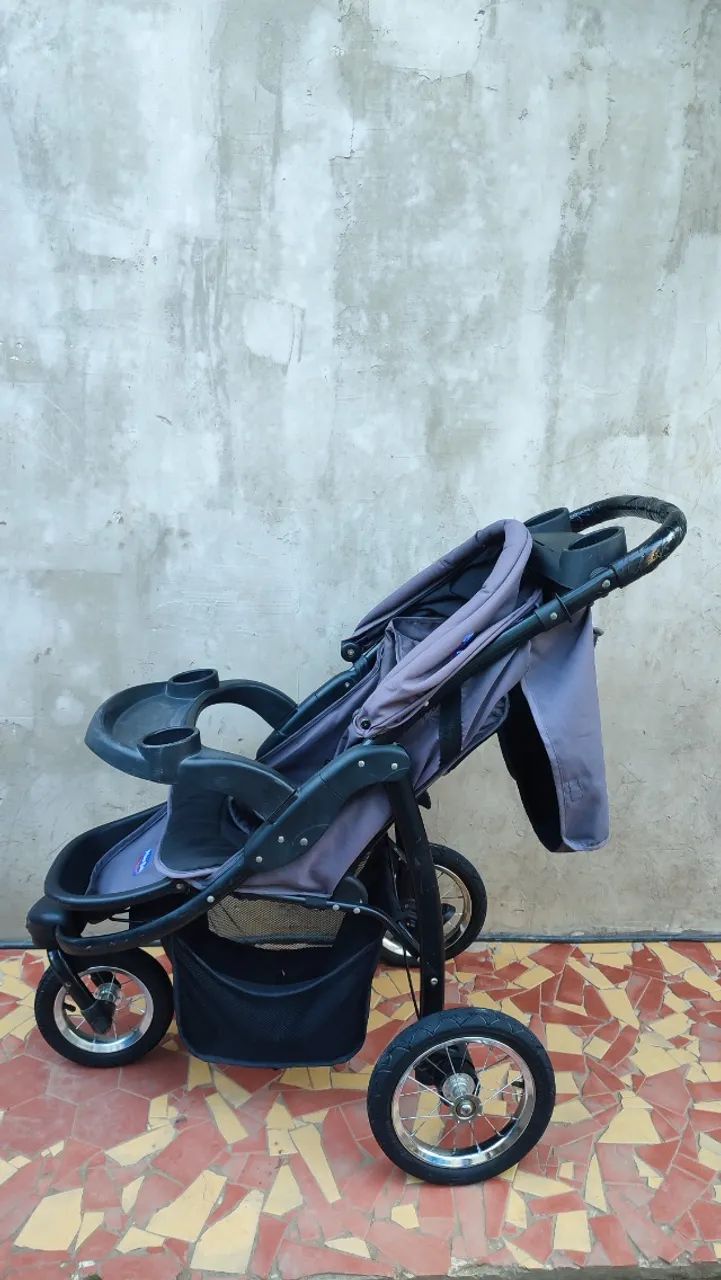 Conjunto completo de carrinho de bebê + bebê conforto  - Foto 4
