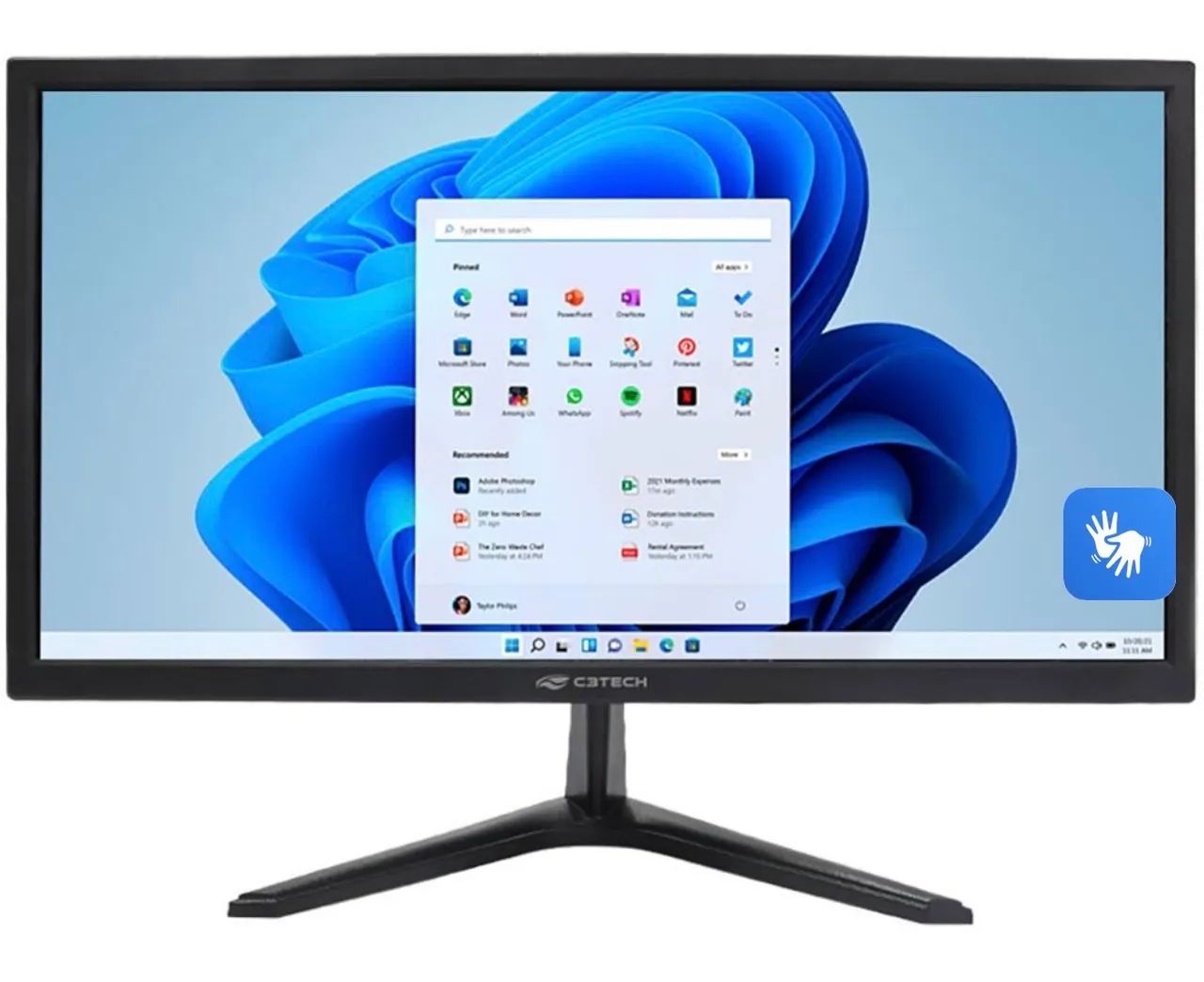 Monitor LED Tela IPS de 21,5", LED, Full HD - Foto 2