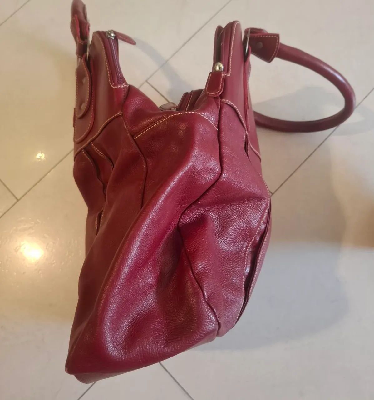 Bolsa de mão Nobuck - Foto 5